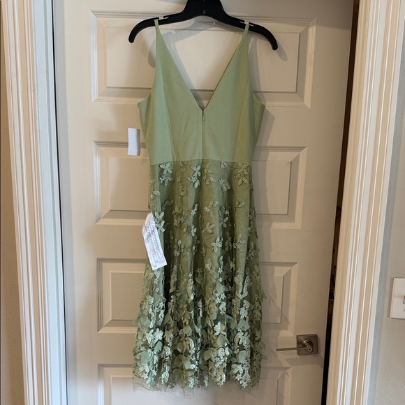 Dress the Population Sage Green Floral Dress - Picture 4 of 4